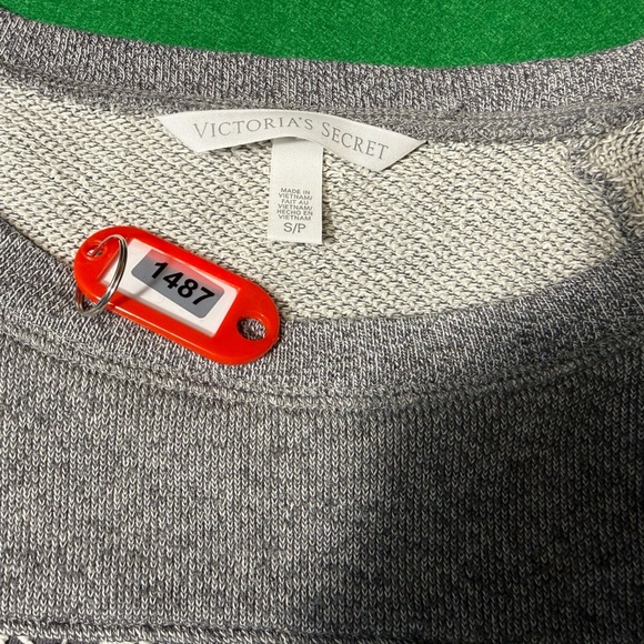 Victoria's Secret Gray Crewneck Sweater with Lace Accent - Picture 8 of 11